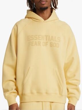 Essentials Logo Fleece Hoodie / Tuscan Yellow